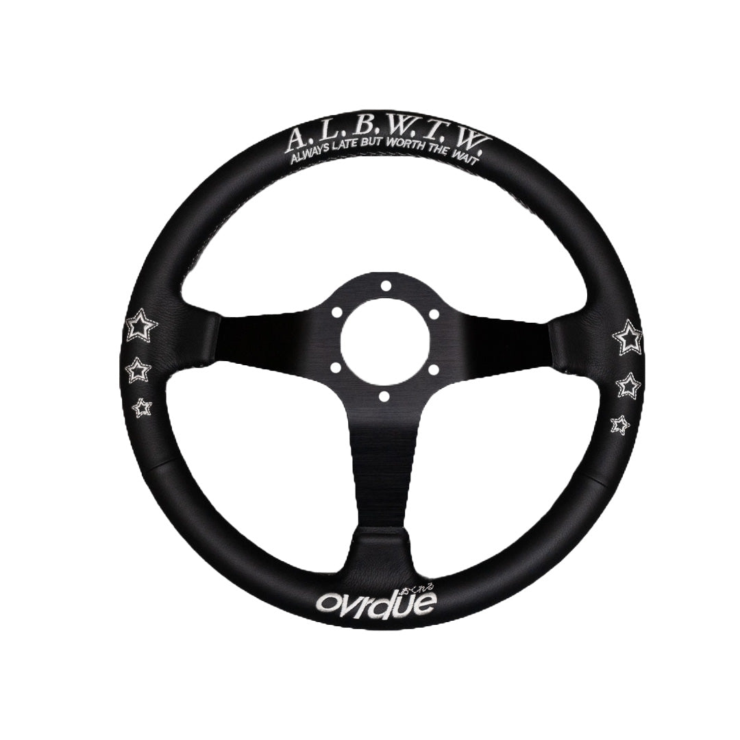 NEVER ON TIME STEERING WHEEL