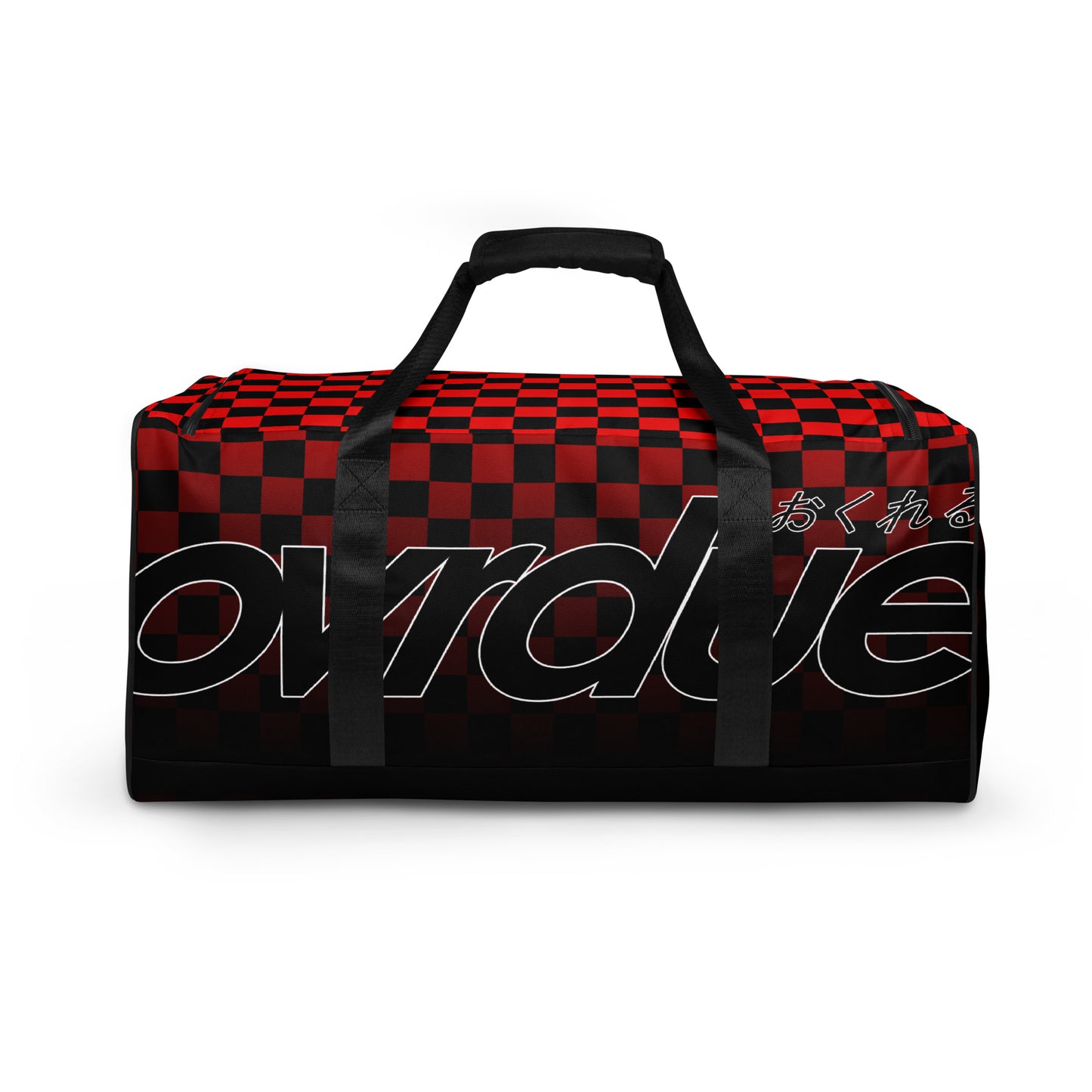 CHECKERED DUFFEL - RED