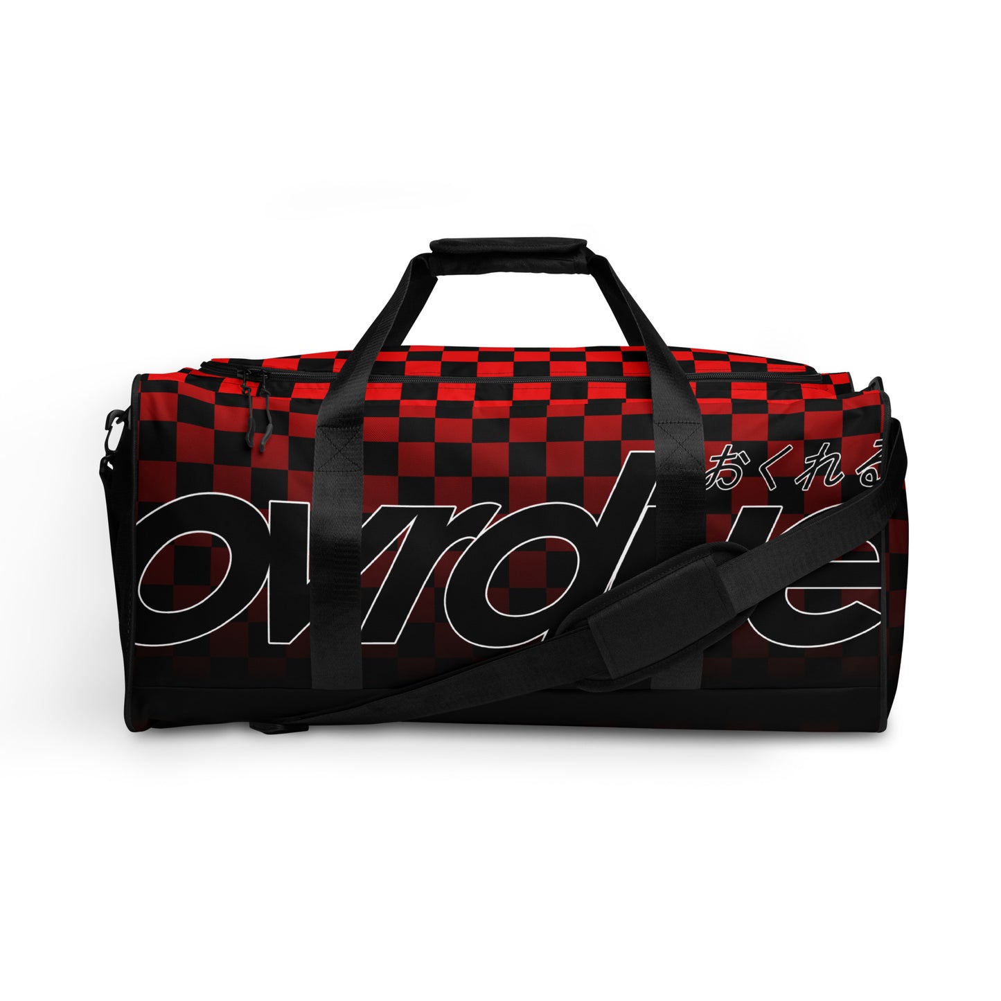 CHECKERED DUFFEL - RED