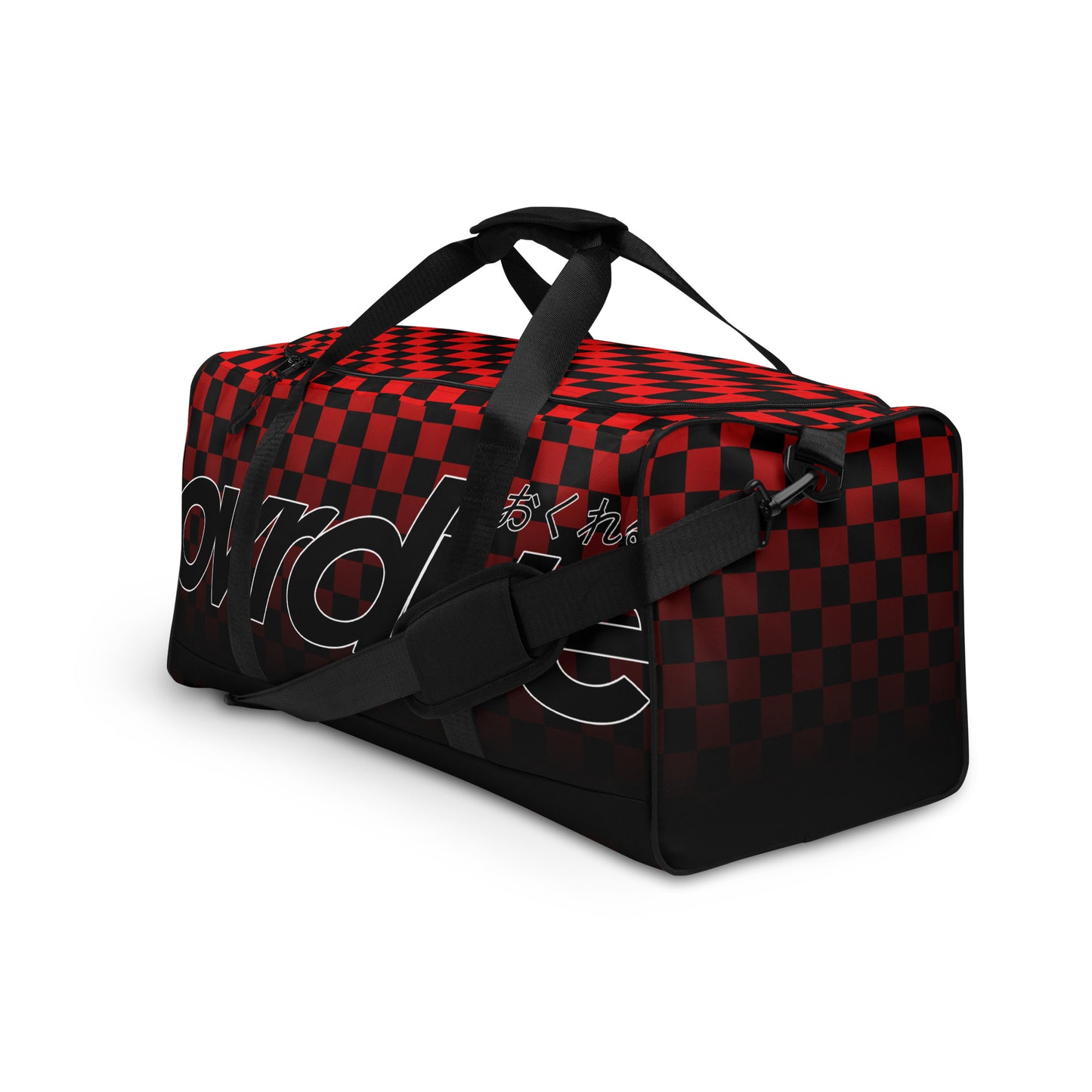 CHECKERED DUFFEL - RED