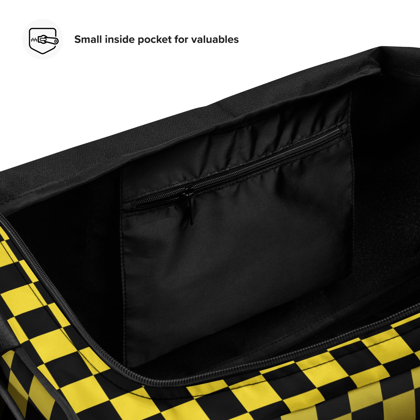 CHECKERED DUFFEL - YELLOW