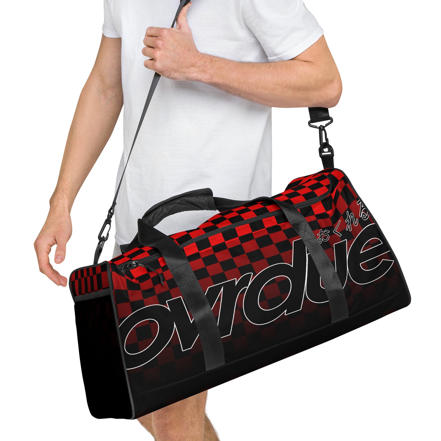 CHECKERED DUFFEL - RED