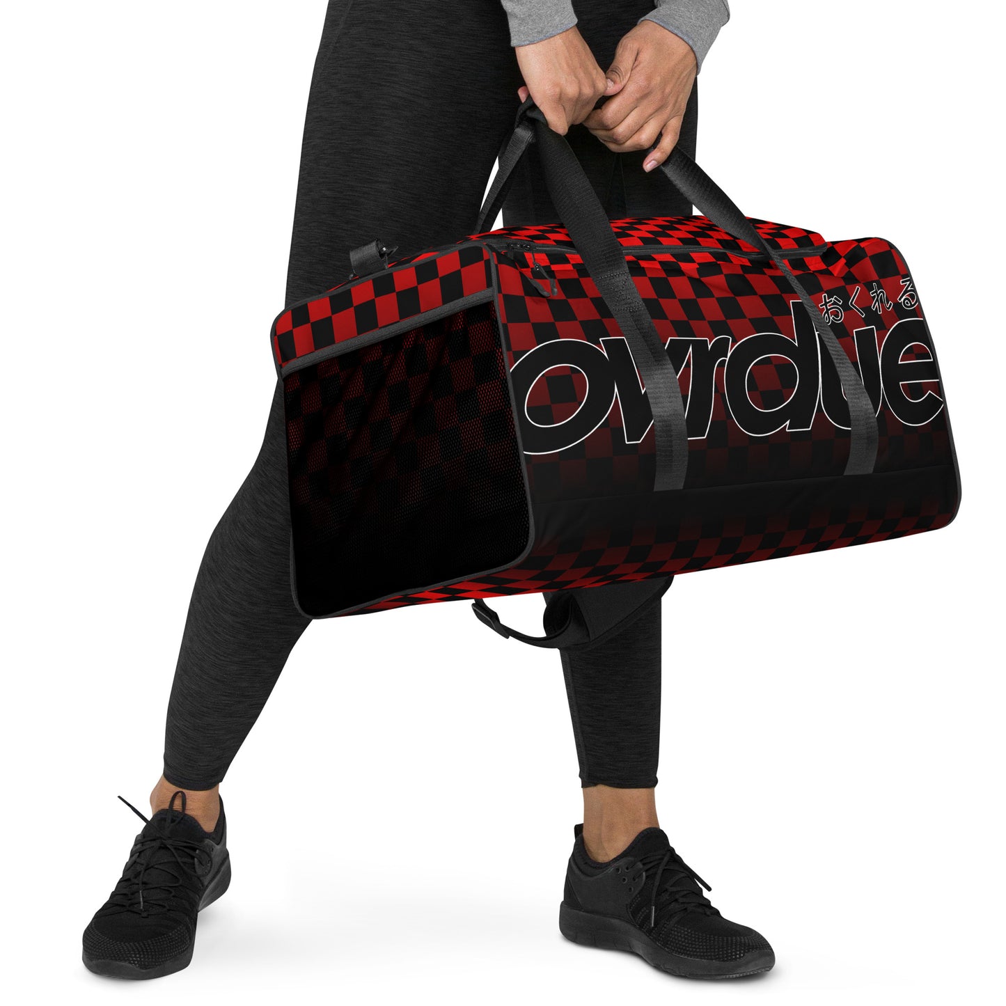 CHECKERED DUFFEL - RED