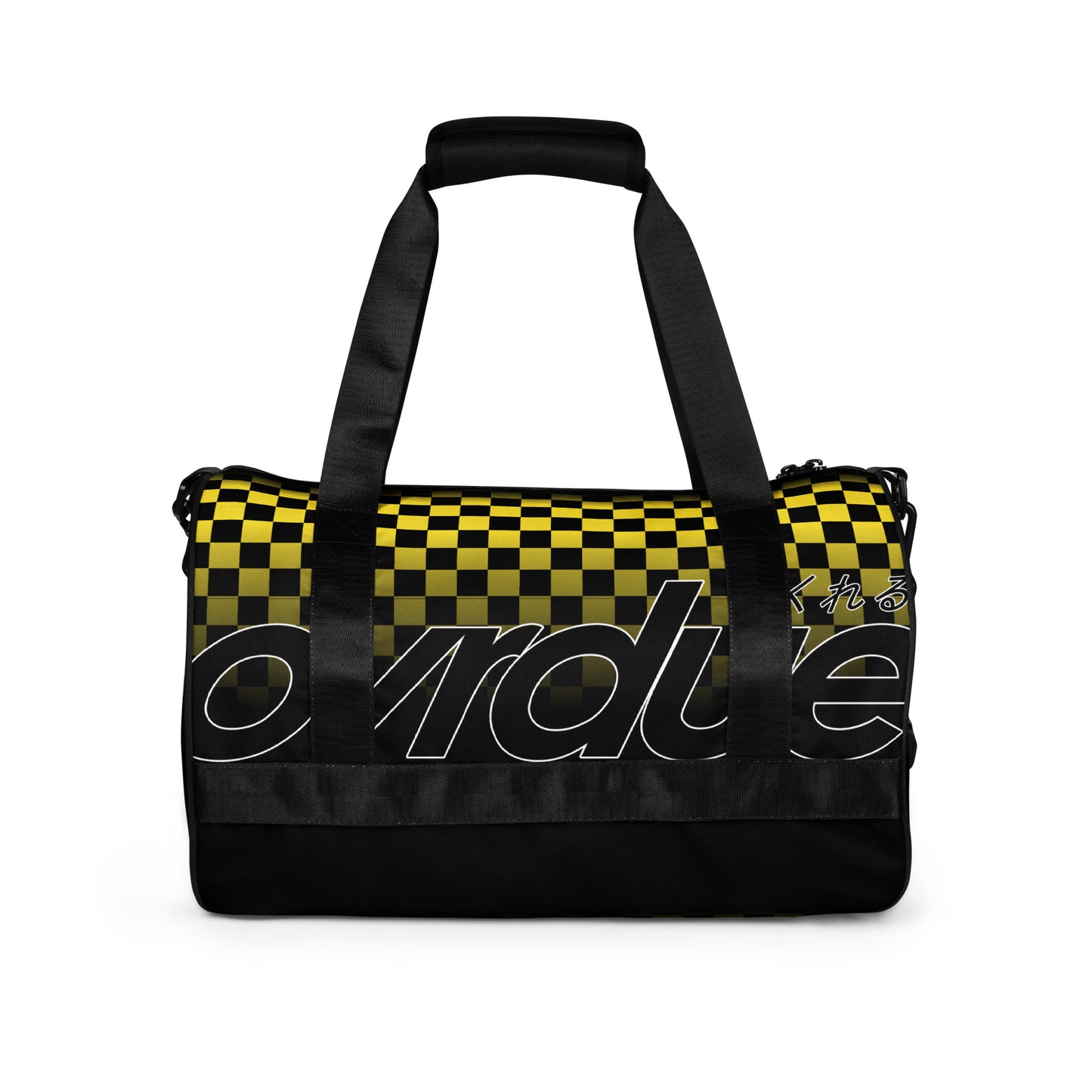 CHECKERED MINI DUFFEL - YELLOW