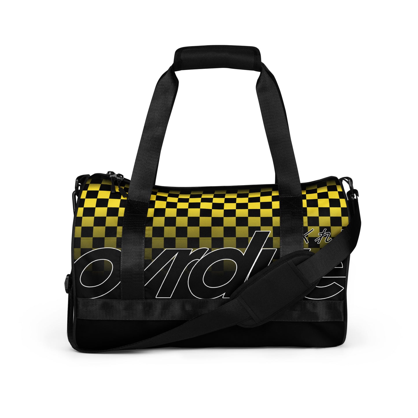 CHECKERED MINI DUFFEL - YELLOW