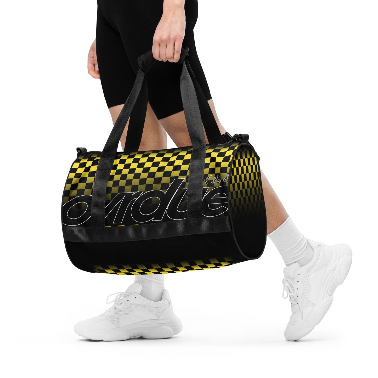 CHECKERED MINI DUFFEL - YELLOW