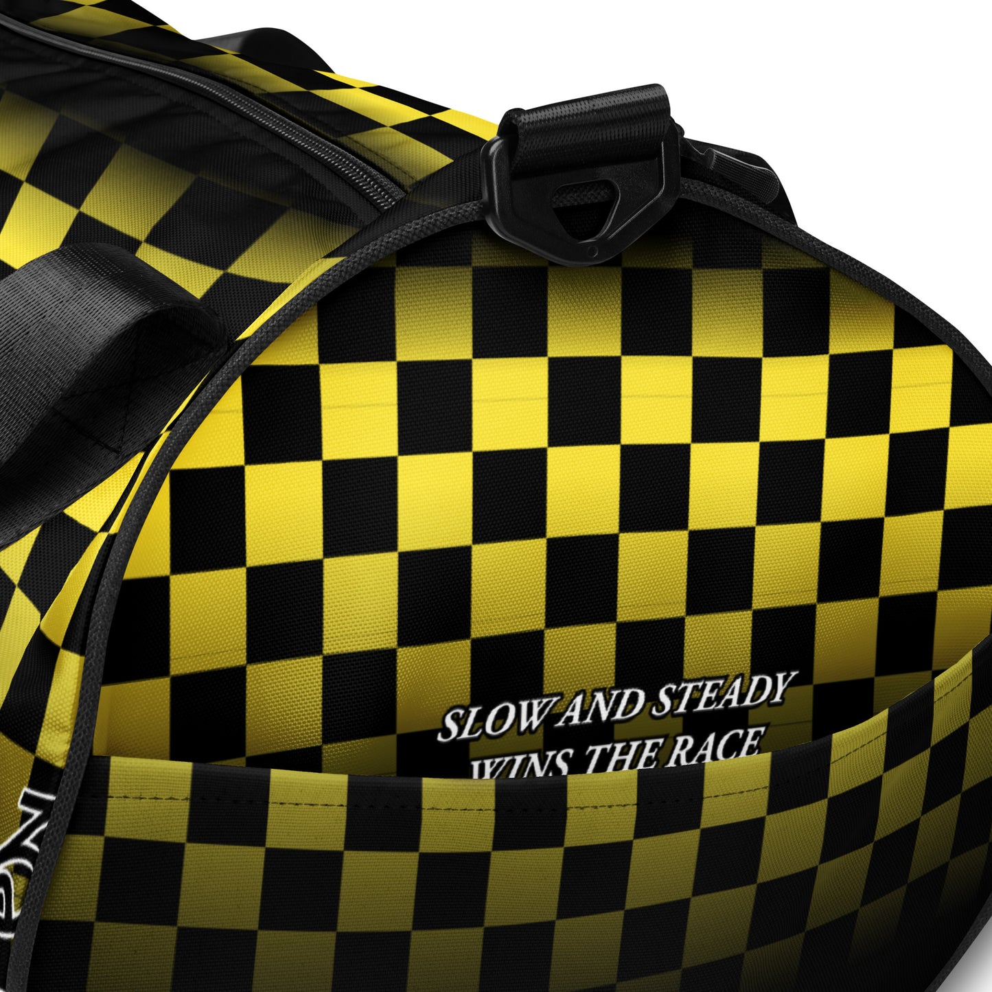 CHECKERED MINI DUFFEL - YELLOW