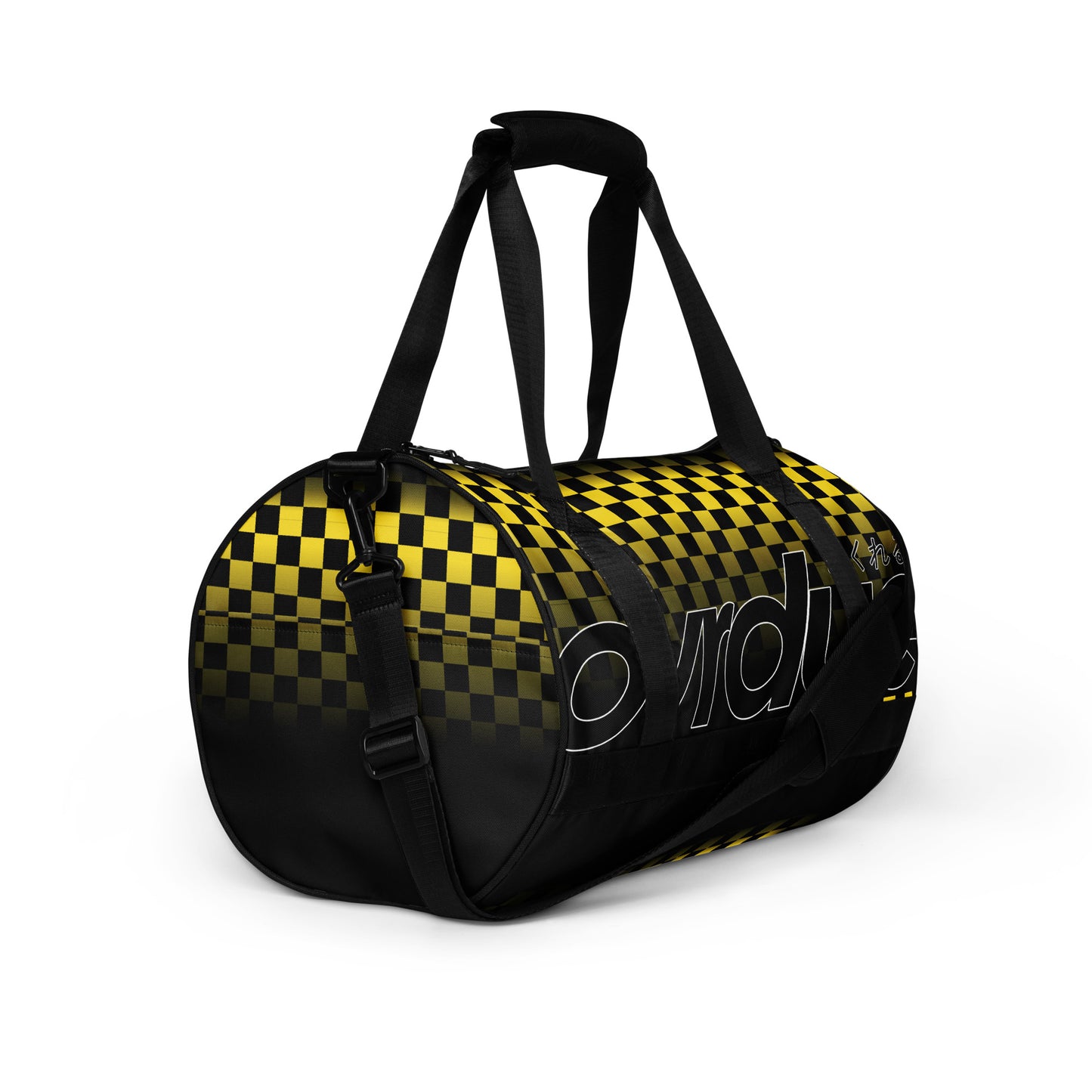 CHECKERED MINI DUFFEL - YELLOW