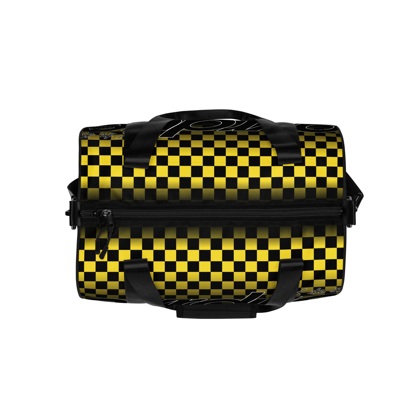 CHECKERED MINI DUFFEL - YELLOW
