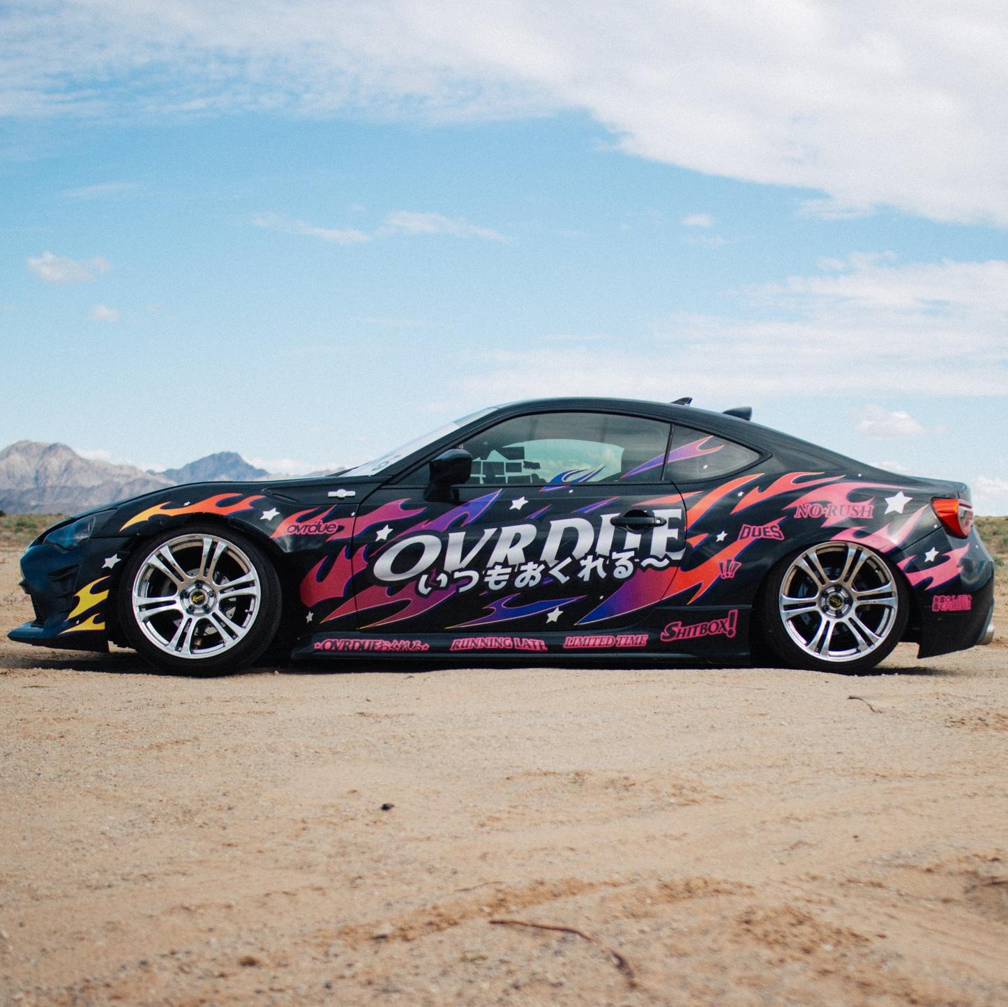 Triple Excite livery kit – Triple Rainbow colorway full side profile