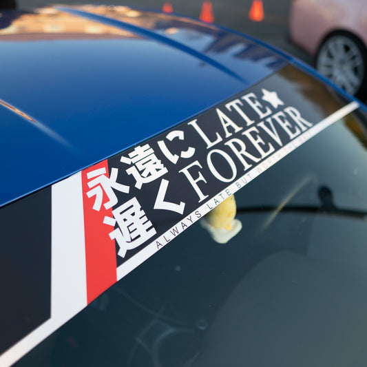 LATE FOREVER SUNSTRIP BANNER