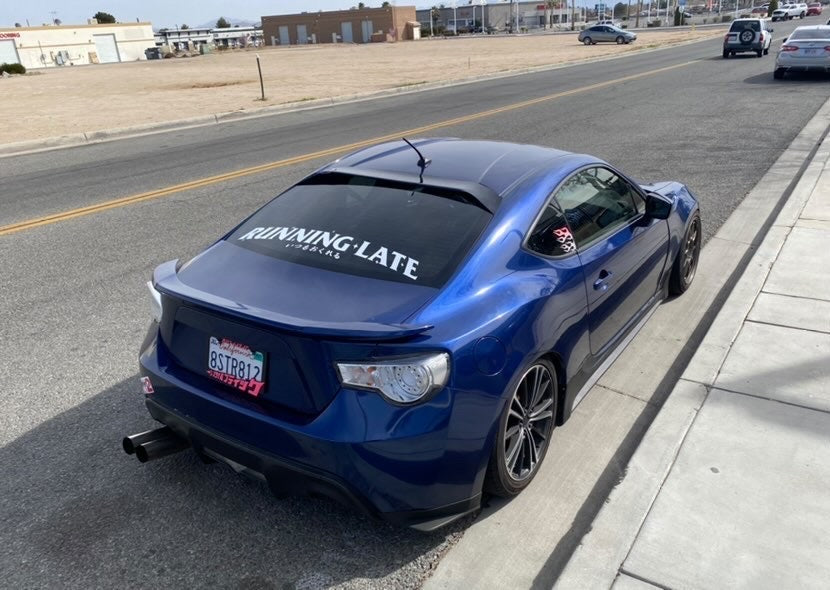 RUNNING LATE BANNER