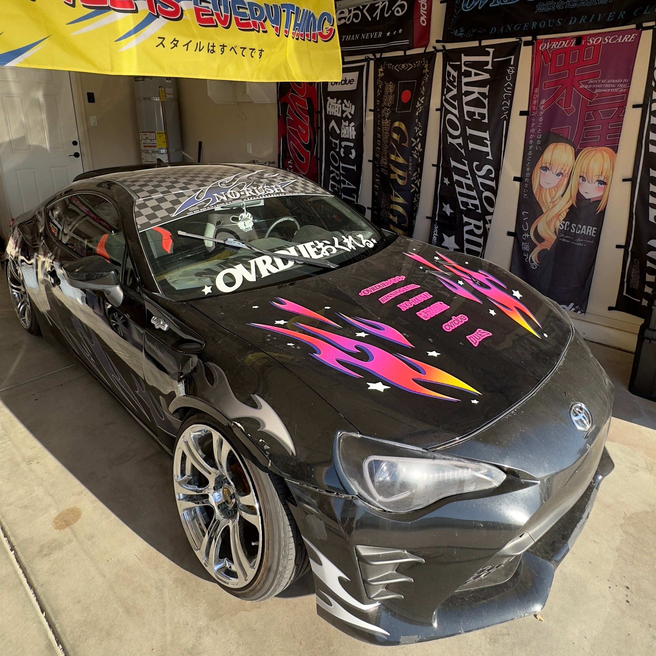 JDM Drift Livery Kit – Triple Excite | Vinyl Car Graphic Set | Ovrdue