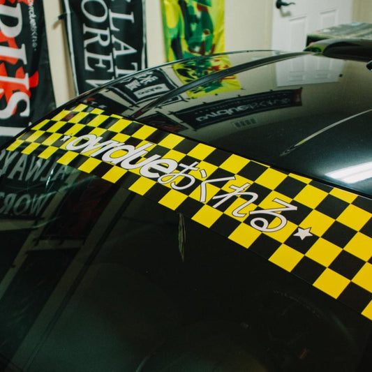 CHECKERED SUNSTRIP BANNER