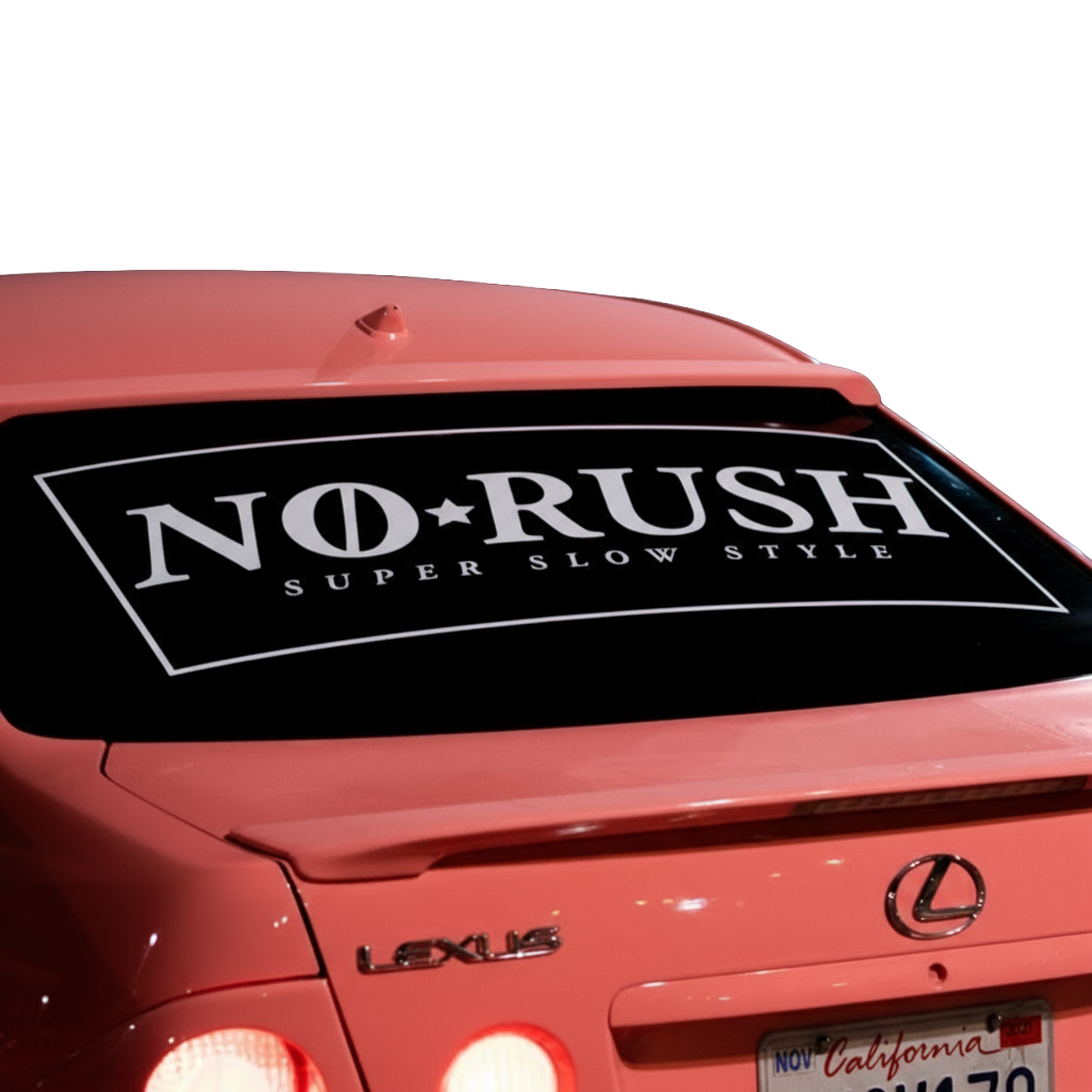 NO RUSH BANNER [BORDER]