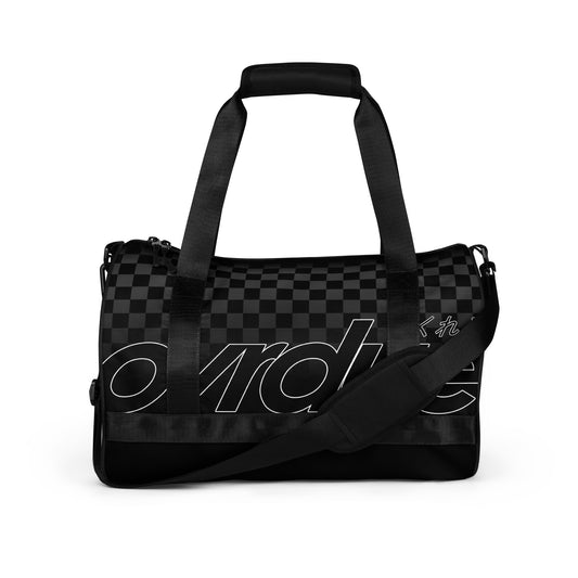 CHECKERED MINI DUFFEL - GRAY