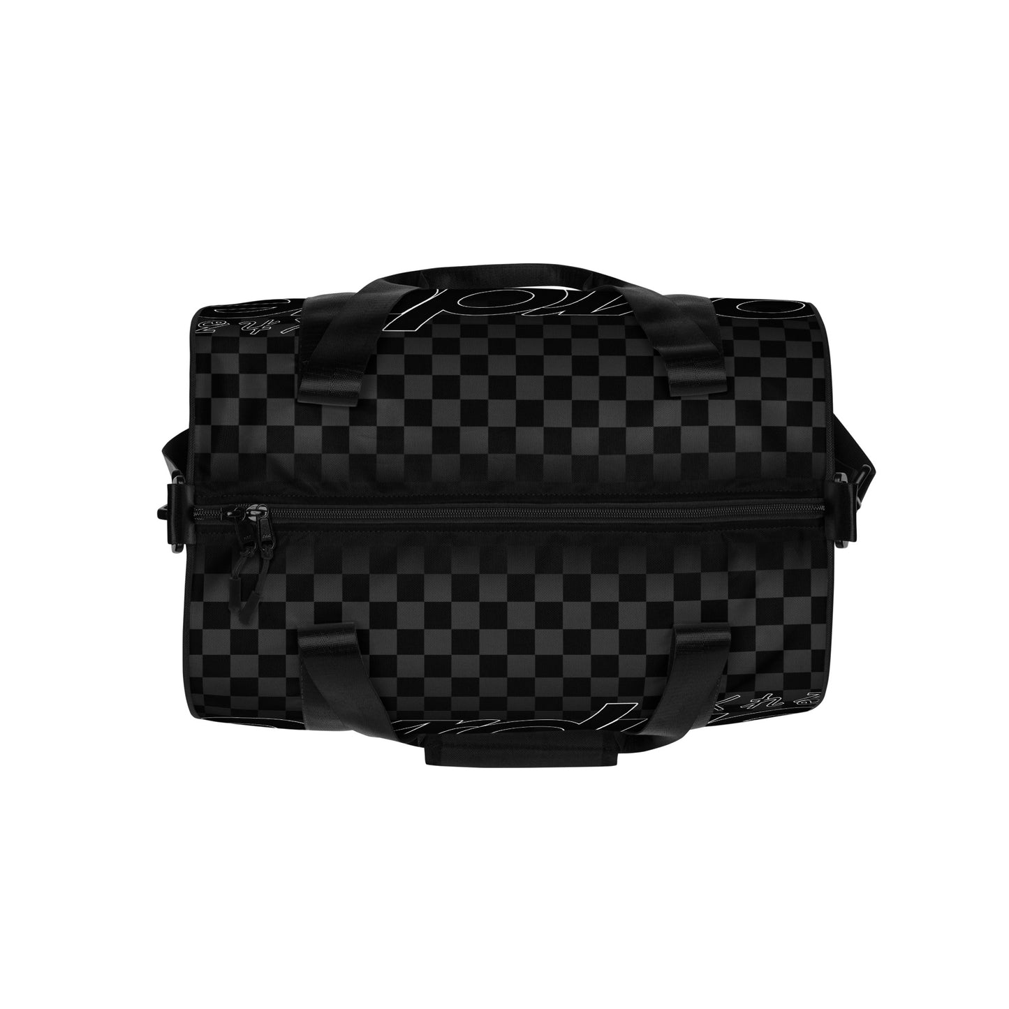 CHECKERED MINI DUFFEL - GRAY