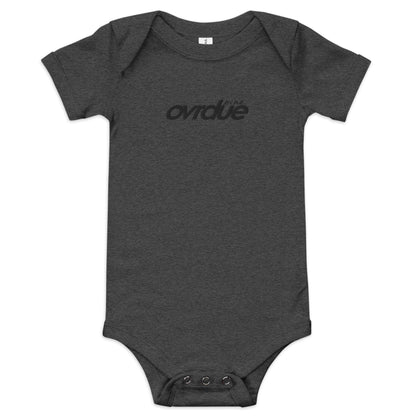 BABY ONESIE - BLACK EMBROIDERY