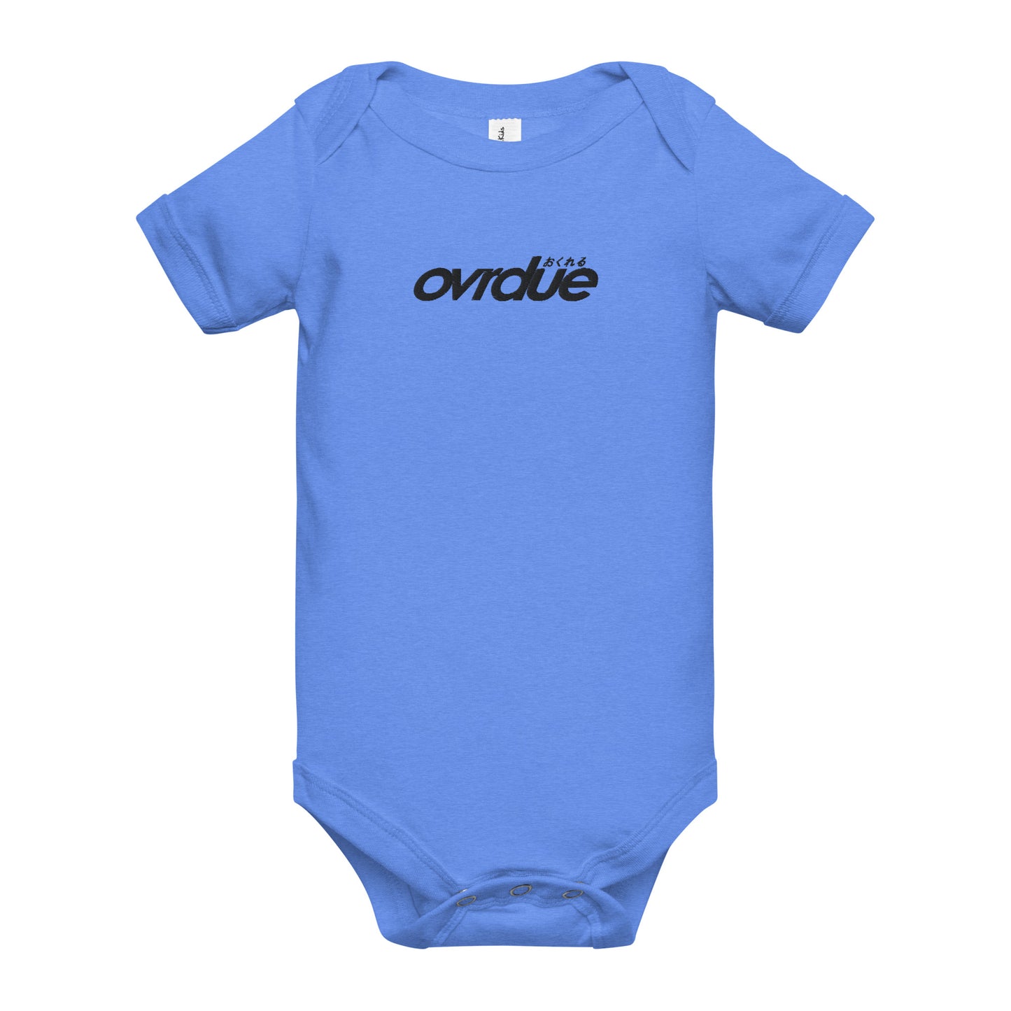 BABY ONESIE - BLACK EMBROIDERY