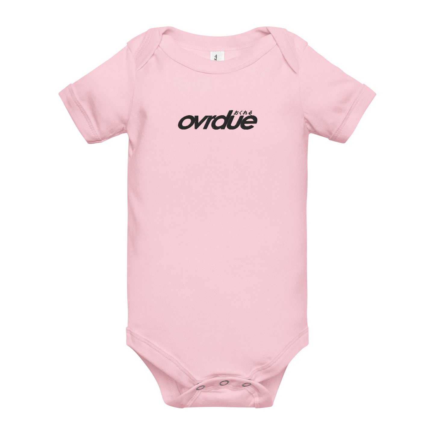 BABY ONESIE - BLACK EMBROIDERY