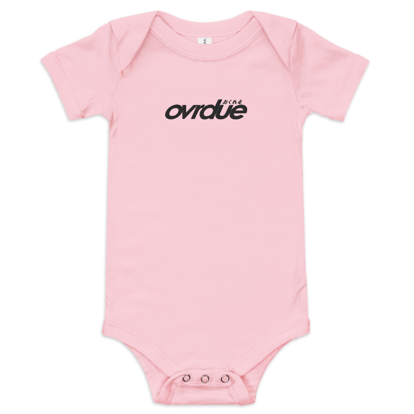 BABY ONESIE - BLACK EMBROIDERY