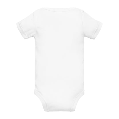 BABY ONESIE - BLACK EMBROIDERY