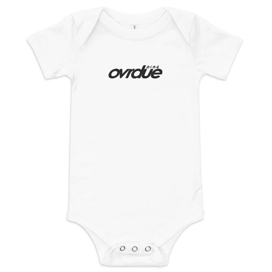 BABY ONESIE - BLACK EMBROIDERY