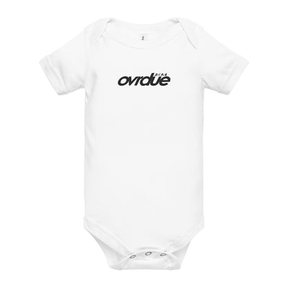 BABY ONESIE - BLACK EMBROIDERY