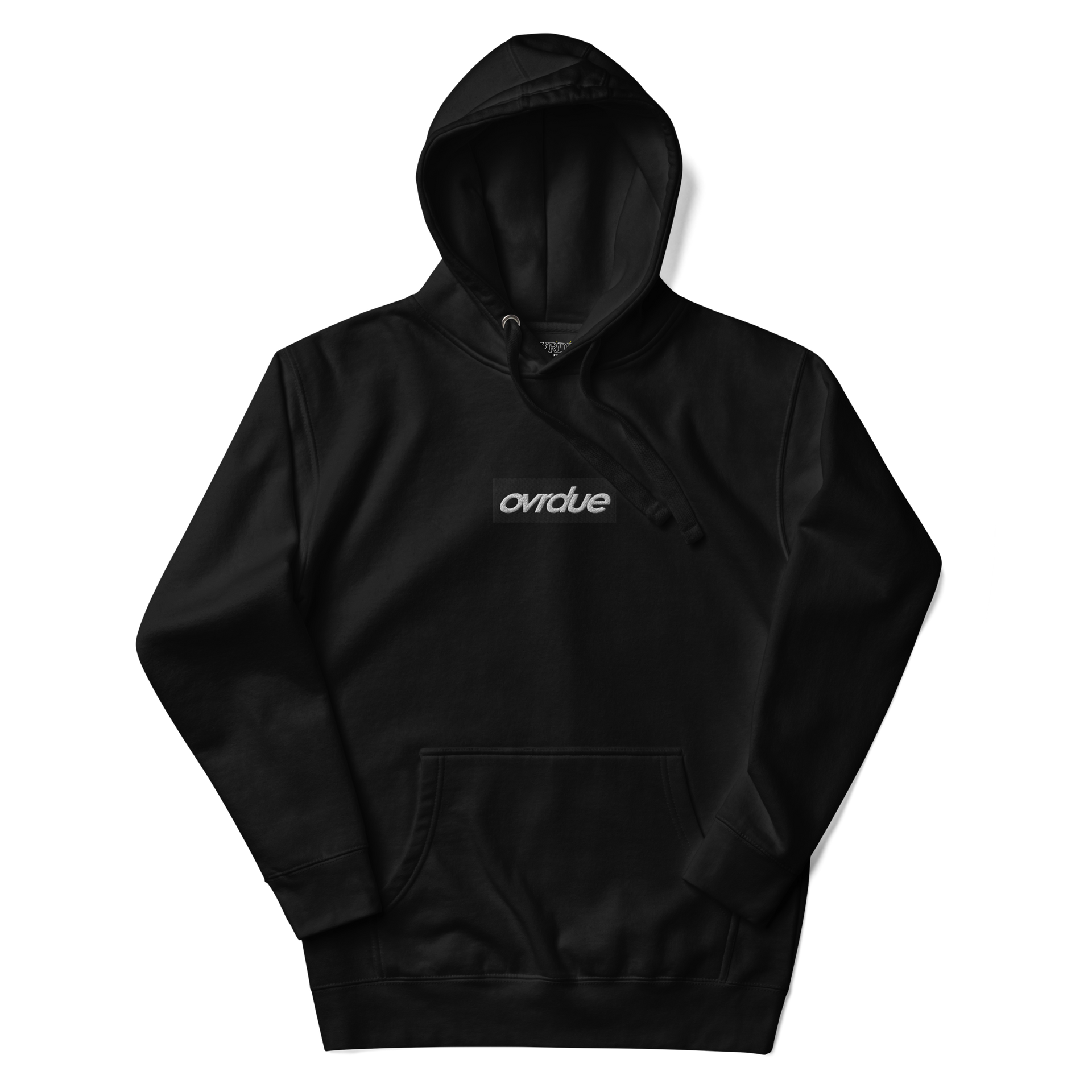 Black Bogo Hoodie - Ovrdue Box Logo Pullover | Ovrdue