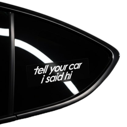 hi car sticker