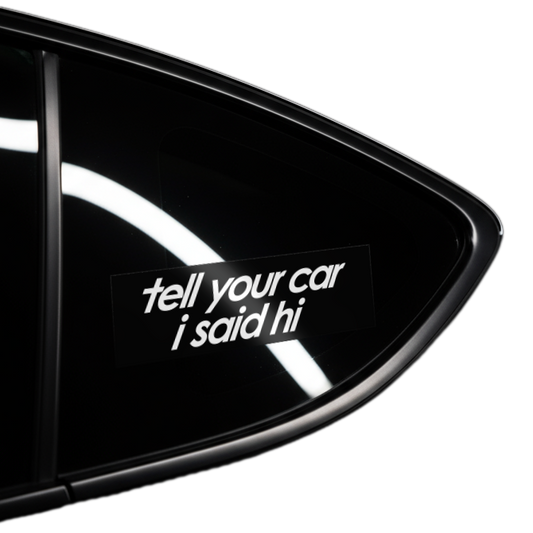 hi car sticker