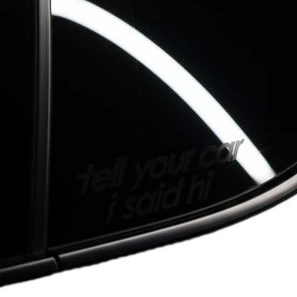 hi car sticker