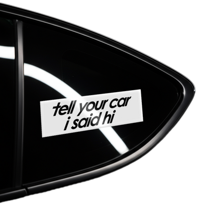 hi car sticker