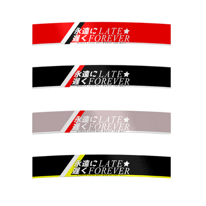 LATE FOREVER SUNSTRIP BANNER