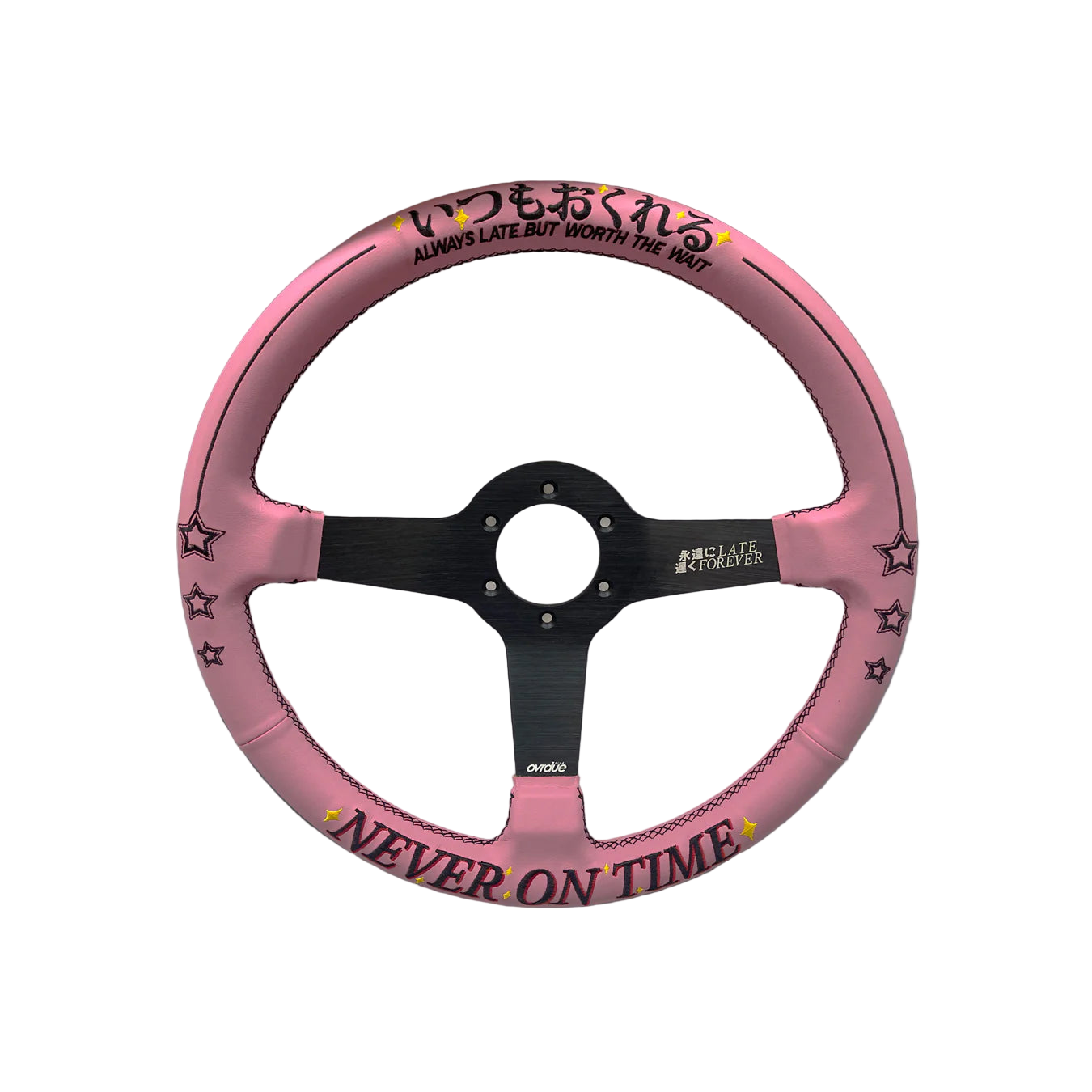 NEVER ON TIME STEERING WHEEL