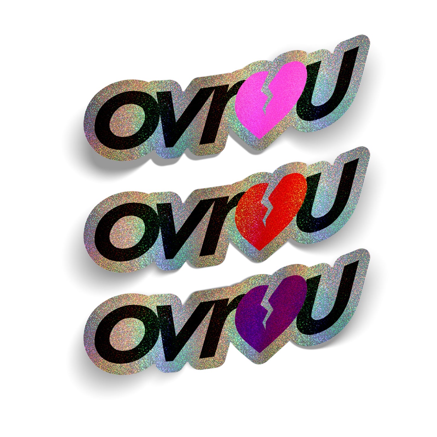 OVR U - SILVER CONFETTI DECAL