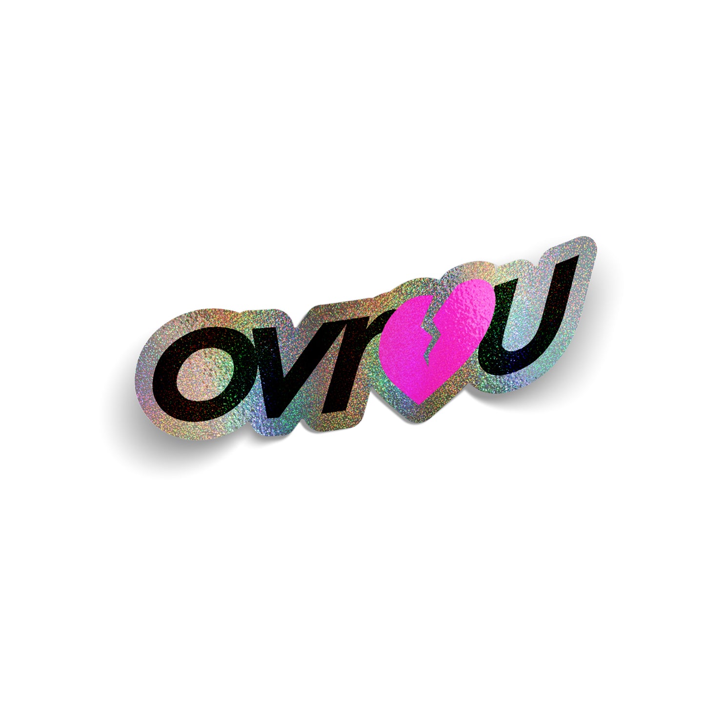 OVR U - SILVER CONFETTI DECAL