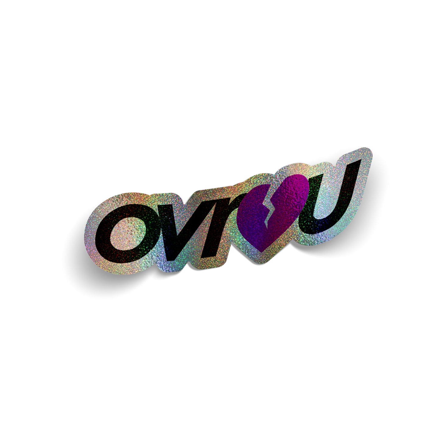 OVR U - SILVER CONFETTI DECAL