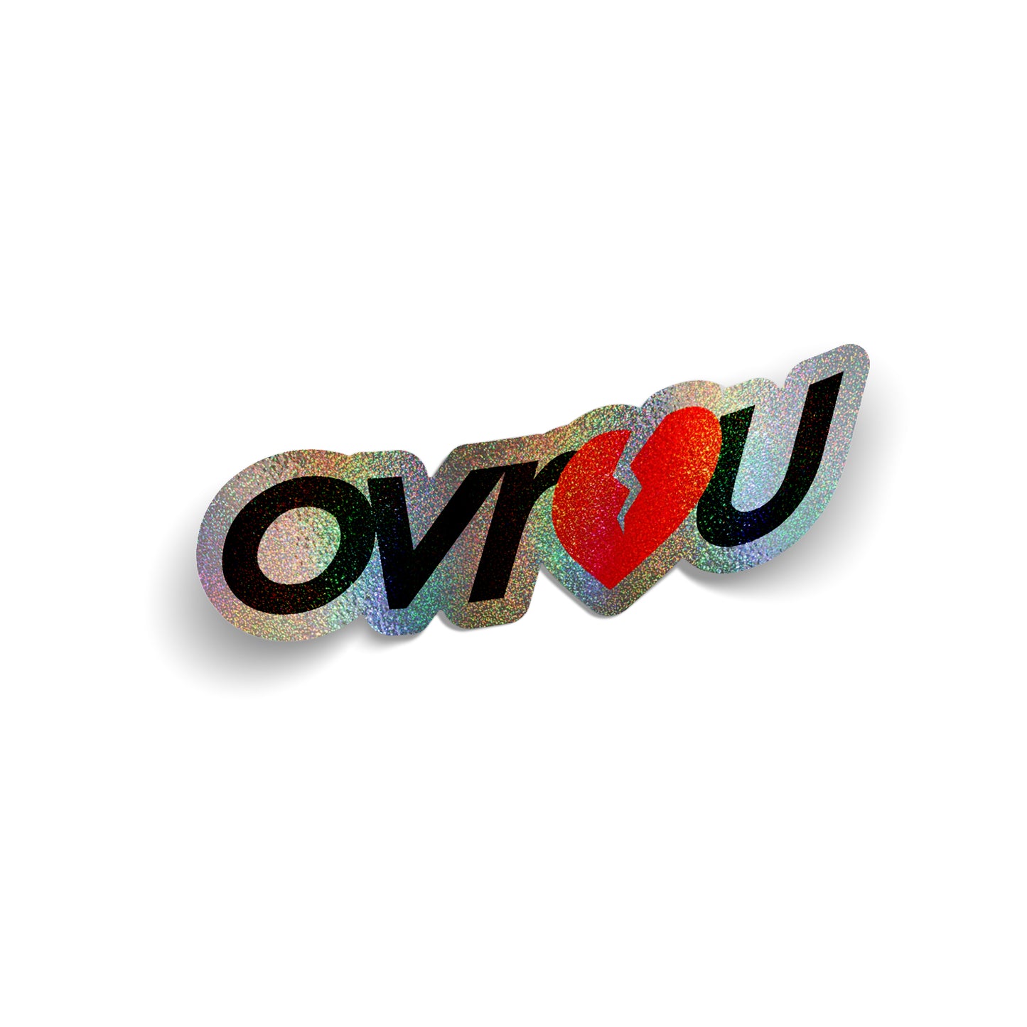 OVR U - SILVER CONFETTI DECAL