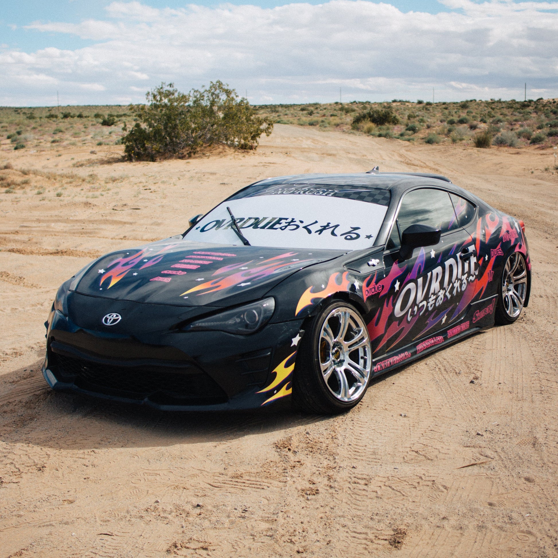 Triple Excite livery kit – Triple Rainbow colorway rear quarter view