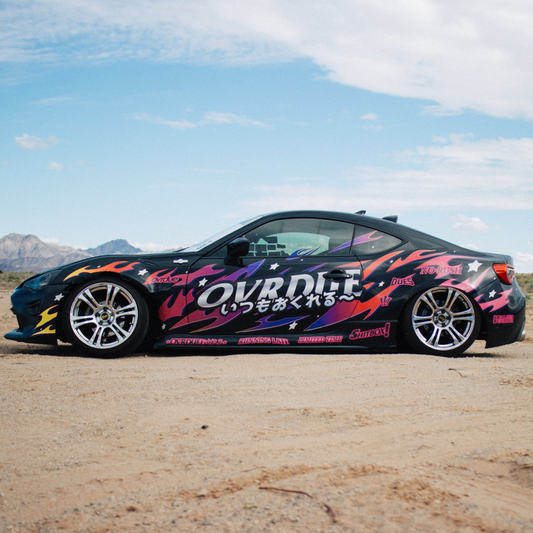 Triple Excite livery kit – Triple Rainbow colorway full side profile